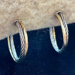 David Yurman Crossover Collection, Medium Hoop Earrings